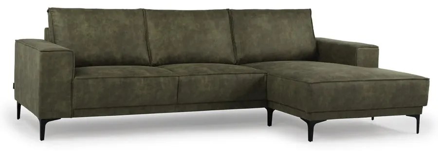 Divano angolare verde in similpelle (angolo destro) Copenhagen - Scandic