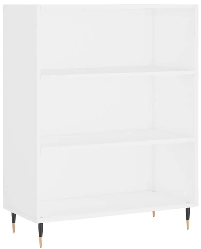 Libreria bianca 69,5x32,5x90 cm in legno multistrato