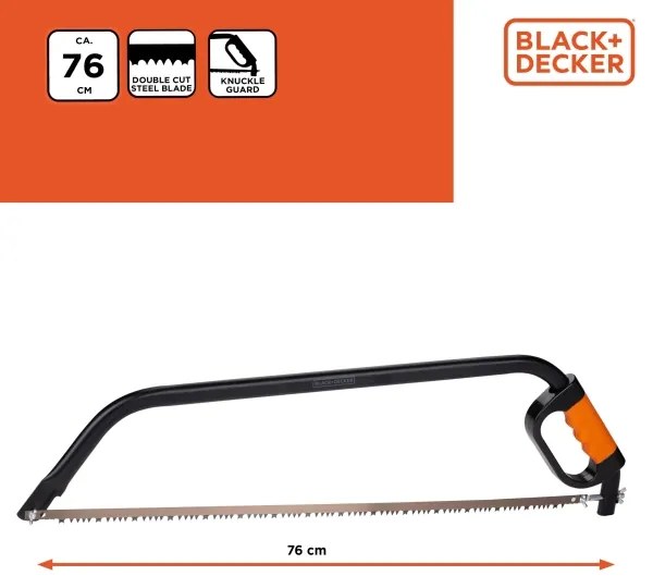 BLACK+DECKER - Sega a telaio 76 cm