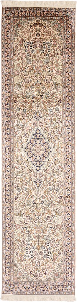 Cashmere Silk Tappeto 300 x 80 (Indian) Annodato A Mano