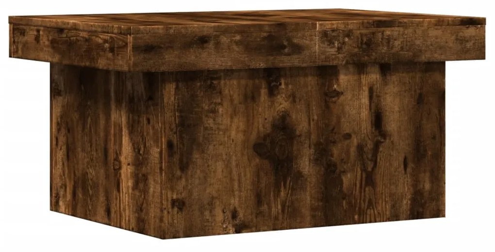 Tavolino da salotto rovere fumo 100x55x40 cm legno multistrato