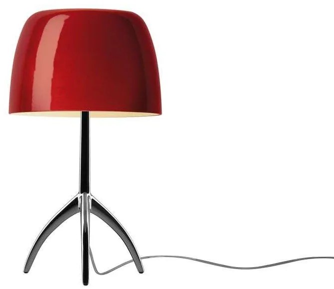 Foscarini - Lumiere Piccolo Lampada da Tavolo E14 Nero Cromato/Ciliegio Foscarini