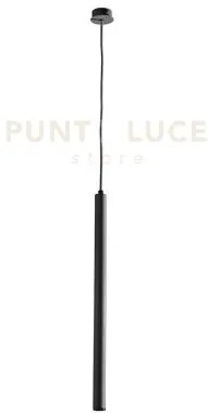 Sospensione tube h.60cm d.3cm nero led 3000k 365lm 5w