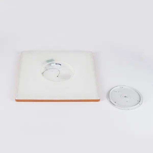 Brilagi - Plafoniera LED Ultra Slim per bagno, 24W/230V, 42x42 cm, oro rosa, IP54