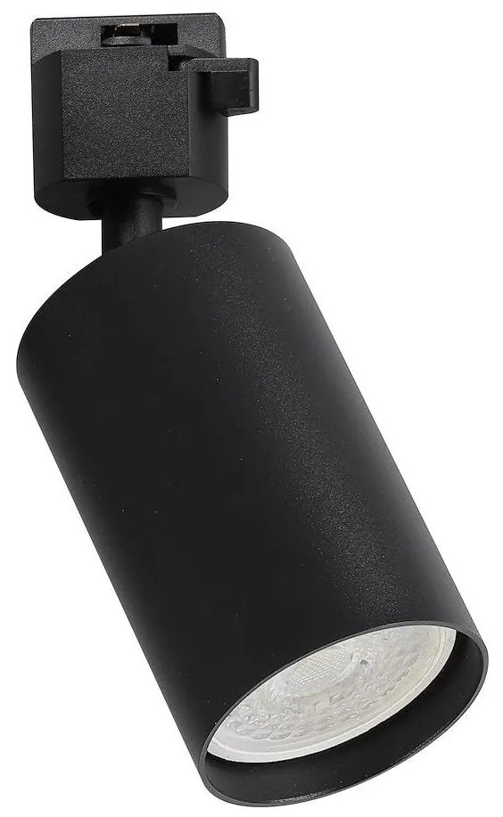 Faretto per sistema a binario monofase TIGER 1xGU10/10W/230V, nero