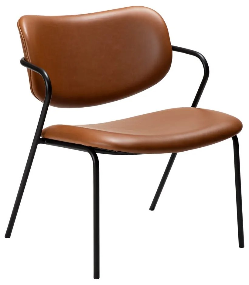 Poltrona in similpelle marrone cognac Zed - DAN-FORM Denmark