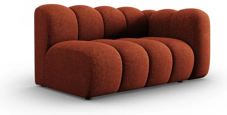 Divano componibile color mattone (con penisola a destra) Lupine – Micadoni Home