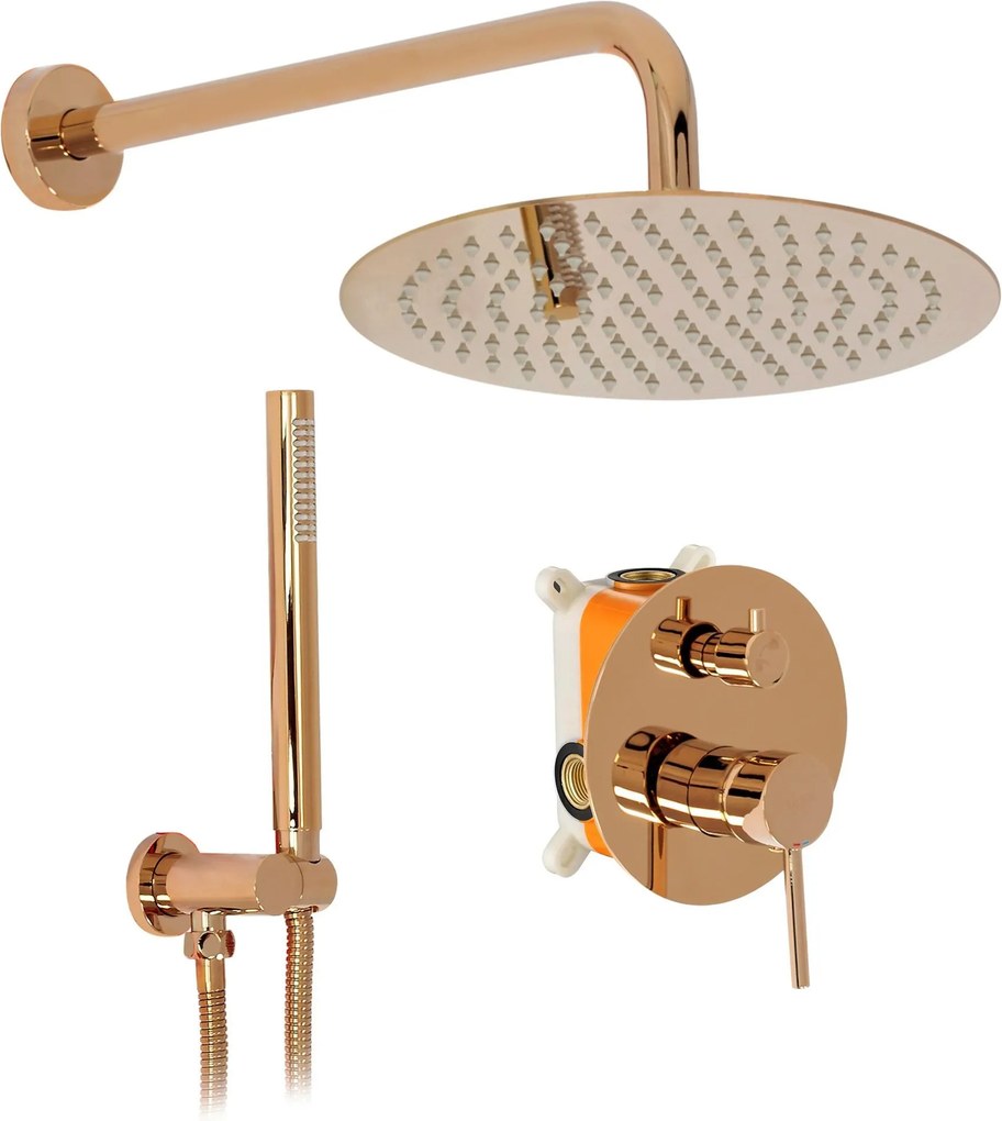 Set doccia da incasso Rea Lungo Copper + BOX