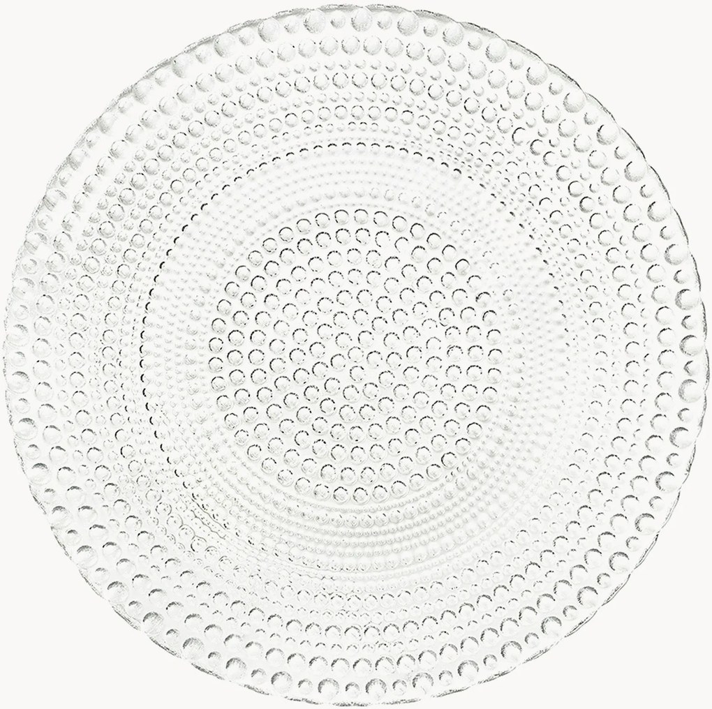 Set di 6 piatti fondi in vetro Venere
