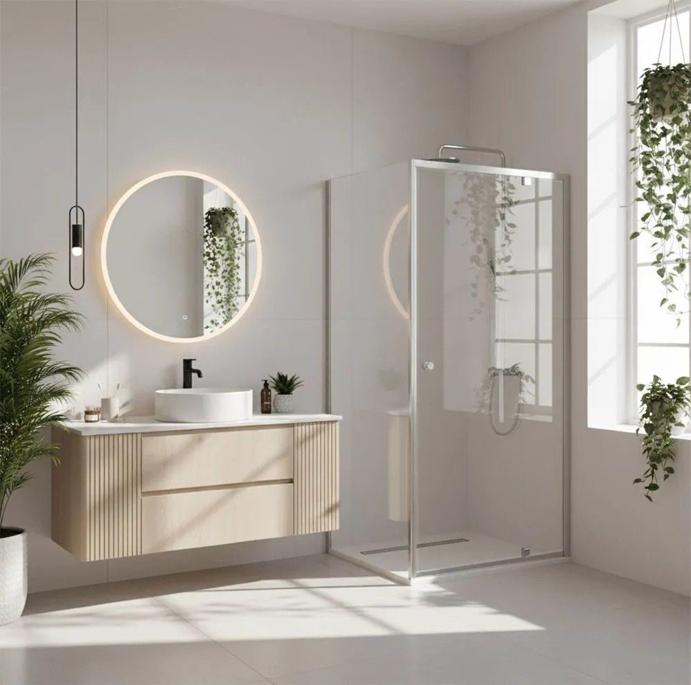 Cabina doccia Rea Primo Swing 90x100 Chrome