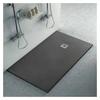 Piatto doccia ardesia 80x140 resina effetto pietra antracite Karen