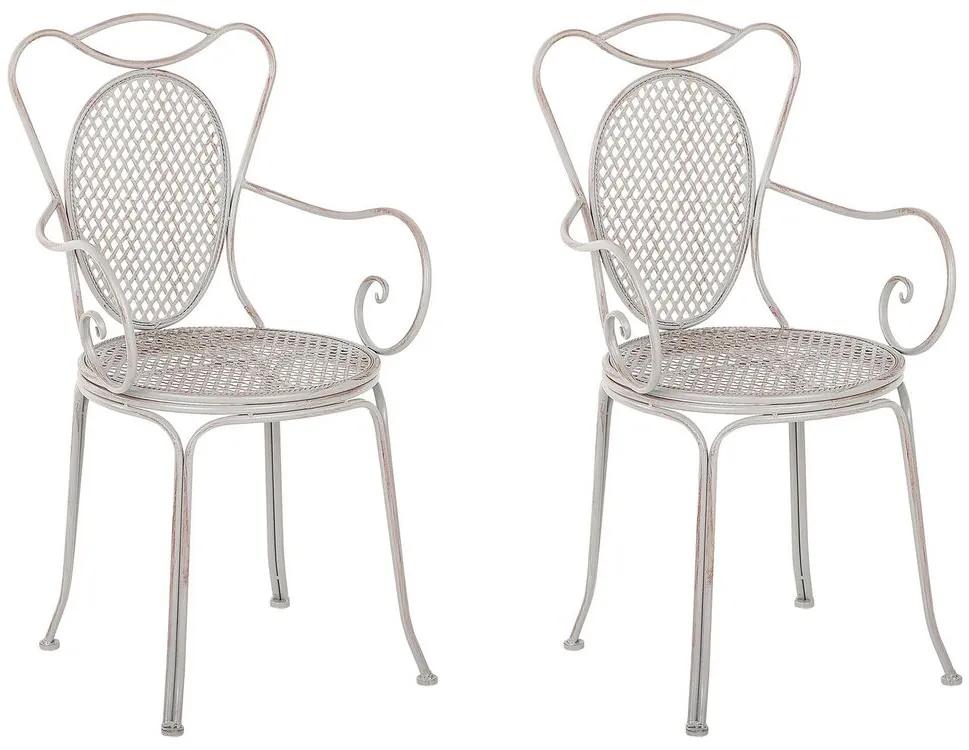 Set di 2 sedie da giardino grigio CILENTO Beliani