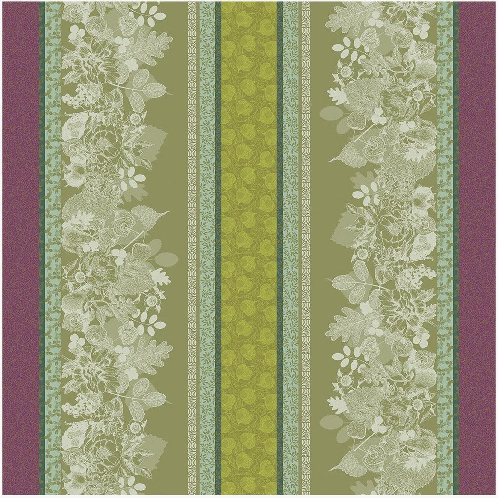 Tovaglia jacquard Mille Botanique Mousse
