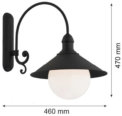 Argon 3286 - Applique ERBA BIS 1xE27/60W/230V