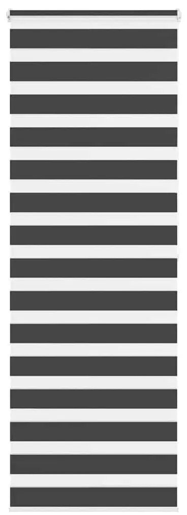 Tenda A Rullo Zebra Nero Larghezza Tessuto 80,9 Cm Poliestere /