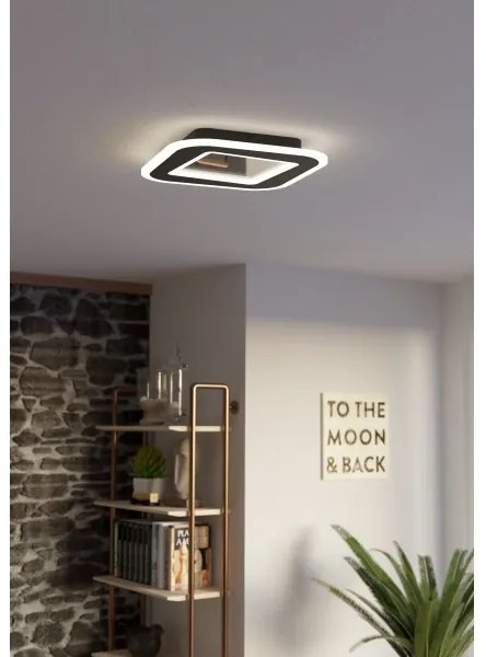 Eglo 901241 - Plafoniera LED dimmerabile MACCHIONI LED/20W/230V nero + +TC