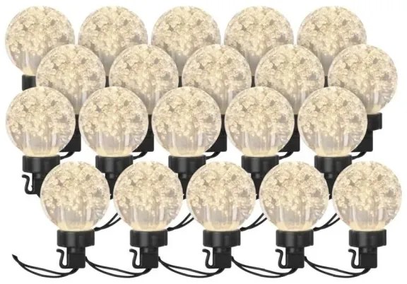 Catena decorativa da esterno LED 20xLED/12,6m IP44 bianco caldo