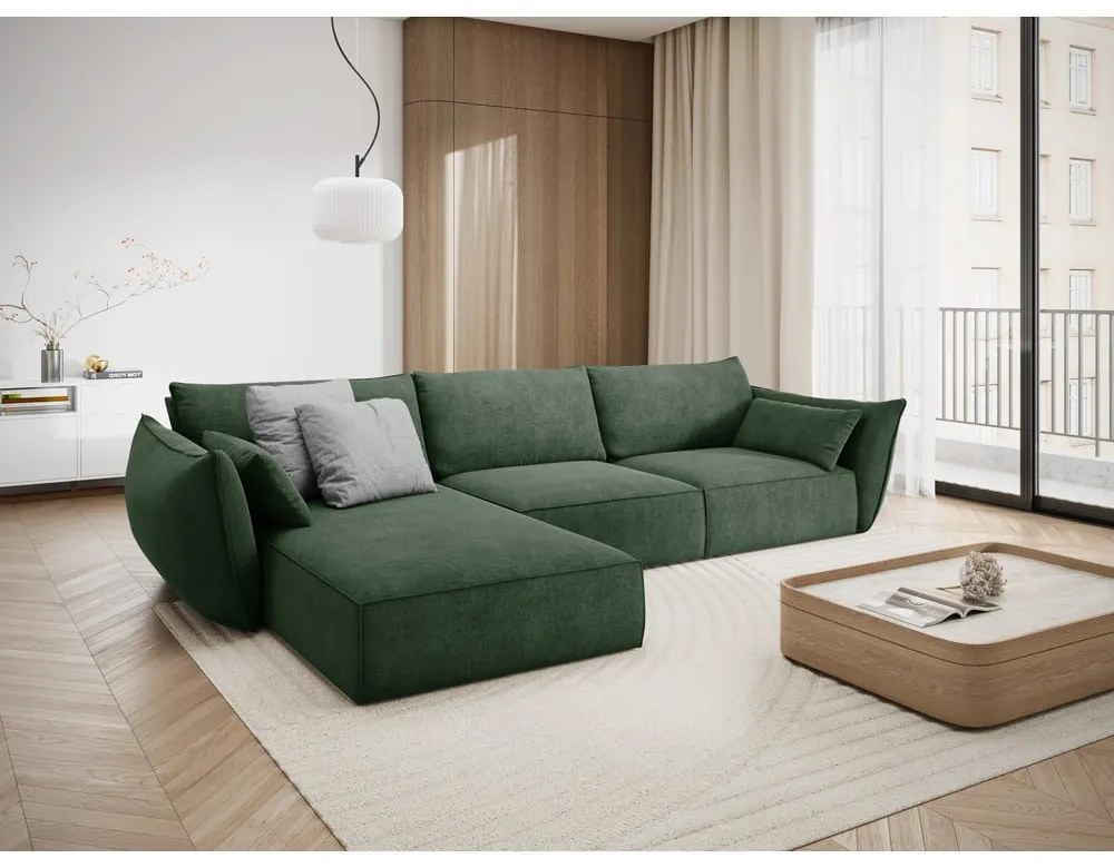 Divano angolare verde scuro (angolo sinistro) Vanda - Mazzini Sofas