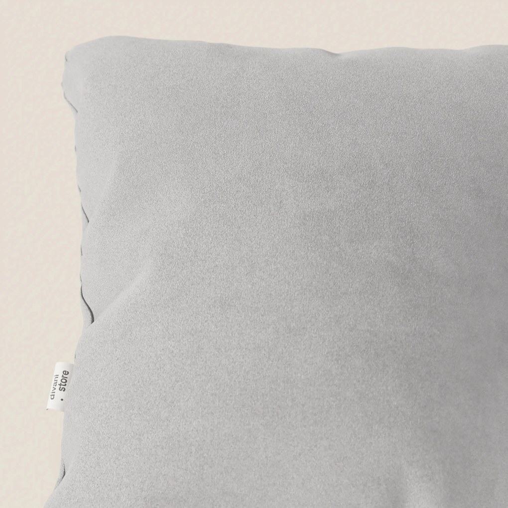 Jazz cuscino disponibile in diversi colori realizzato in microfibra tecnica smacchiabile T11 grigio chiaro