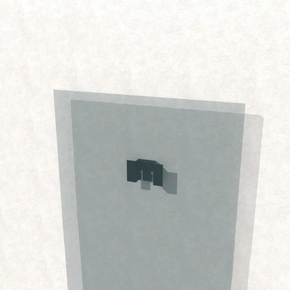 Pittura su vetro 100x70 cm Dark Marble - Wallity