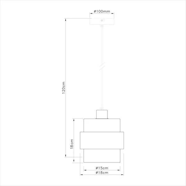 Lampadario a sospensione su cavo VALENTINO 1xE27/15W/230V beige/trasparente