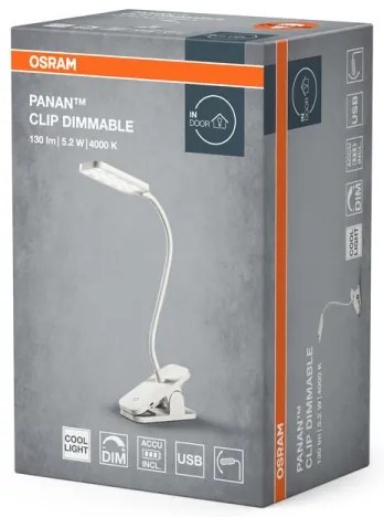 Osram - Lampada da tavolo touch dimmerabile PANAN LED 5,2W/5V 1200 mAh