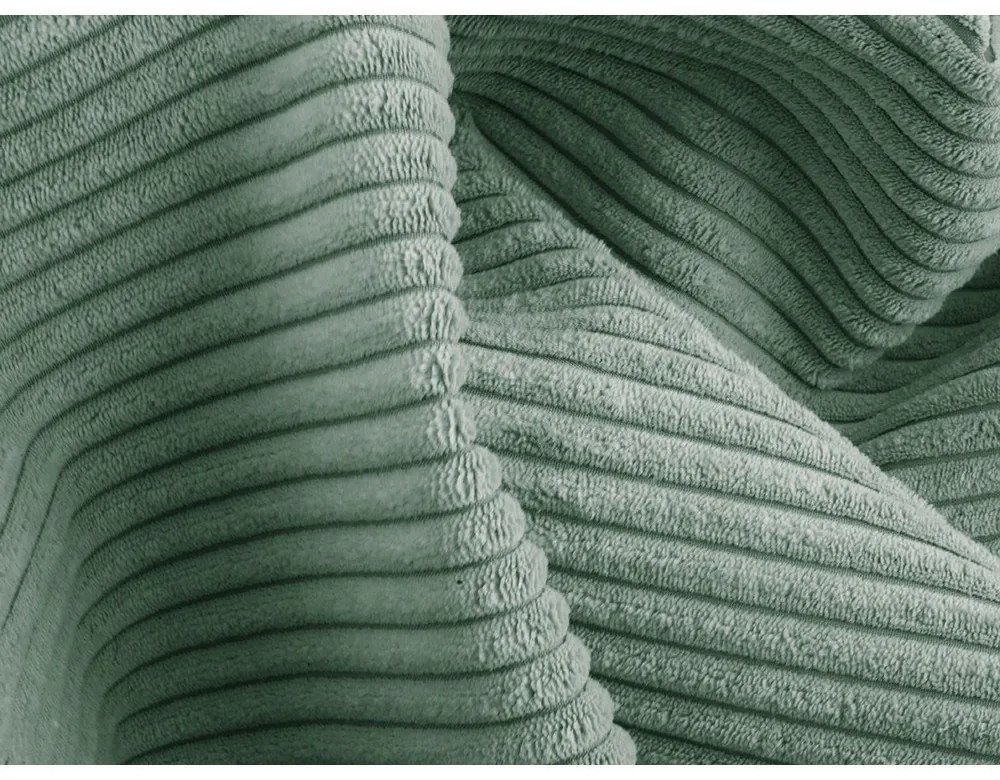 Chaise longue blu polveroso con rivestimento in velluto a coste Lord – Ropez