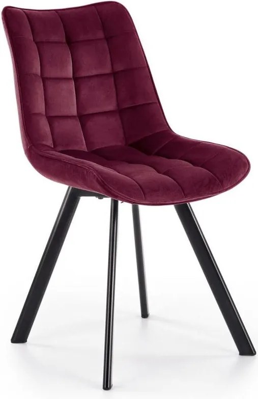 Sedia da pranzo COMORO, 1 pz., rosso scuro