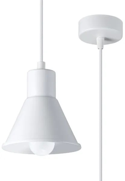 Sollux SL.0983 - Lampadario su filo TALEJA 1xE27/60W/230V bianco