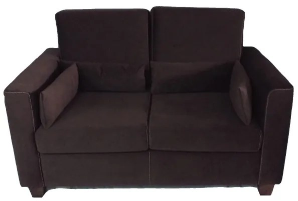 Divano in tessuto antimacchia KENNEDY 2 posti L140xP80xH90 CHOCO