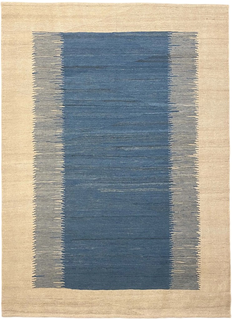 Kilim Tappeto 150 x 210 Blu (Iran) Tessuto A Mano