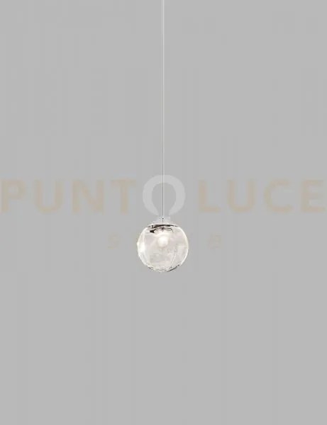 Puppet sospensione 16l fume' trasparente cromo lucido l32bb led 300...