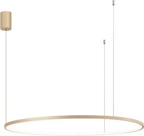 Lampada a sospensione a Led SOEL D100 cm in metallo verniciato ORO
