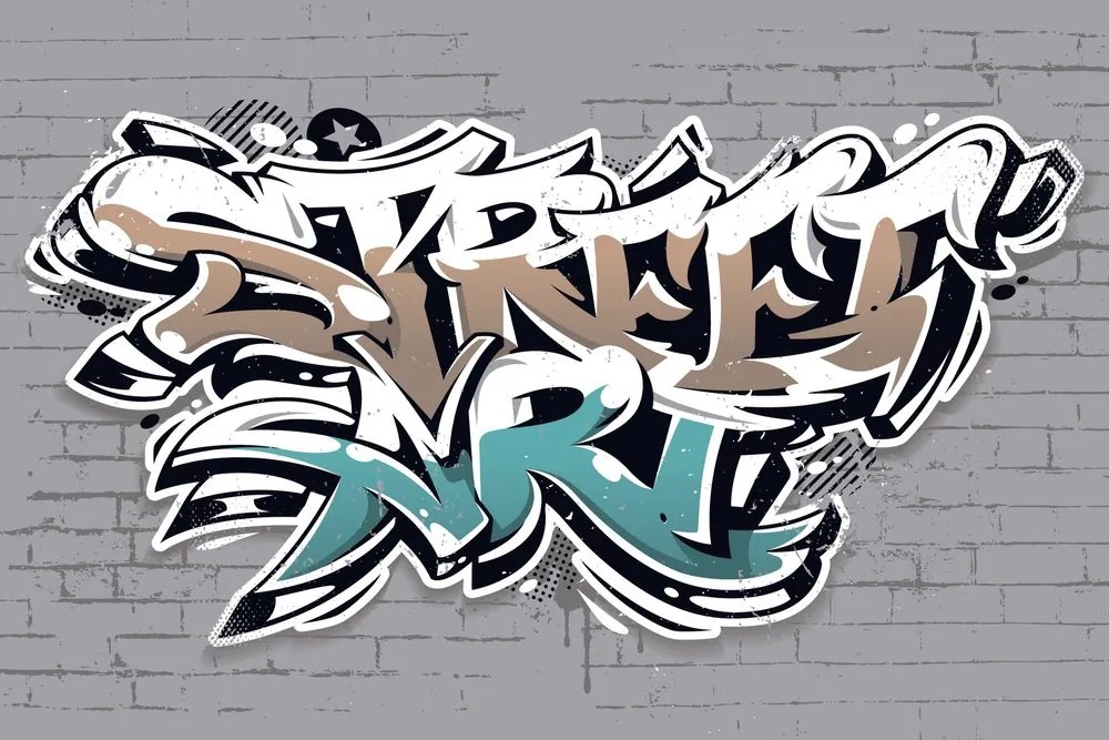 Carta da parati autoadesiva – Scritta Street Art
