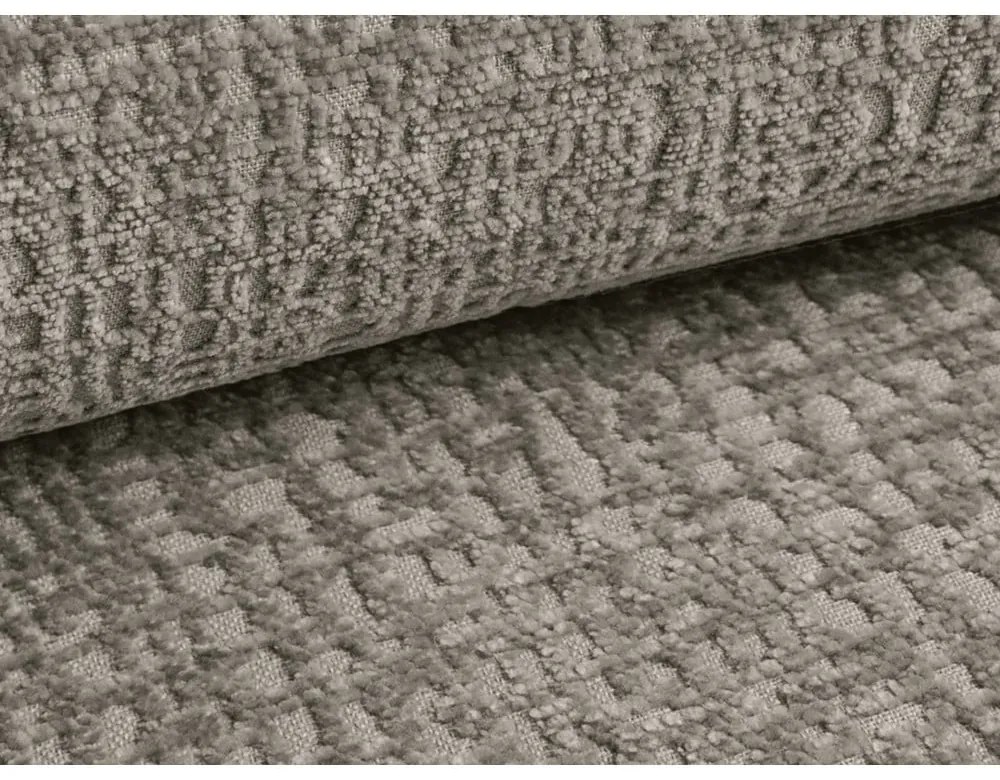 Divano angolare beige allungabile/con contenitore (con penisola a sinistra) Kalena – Makamii