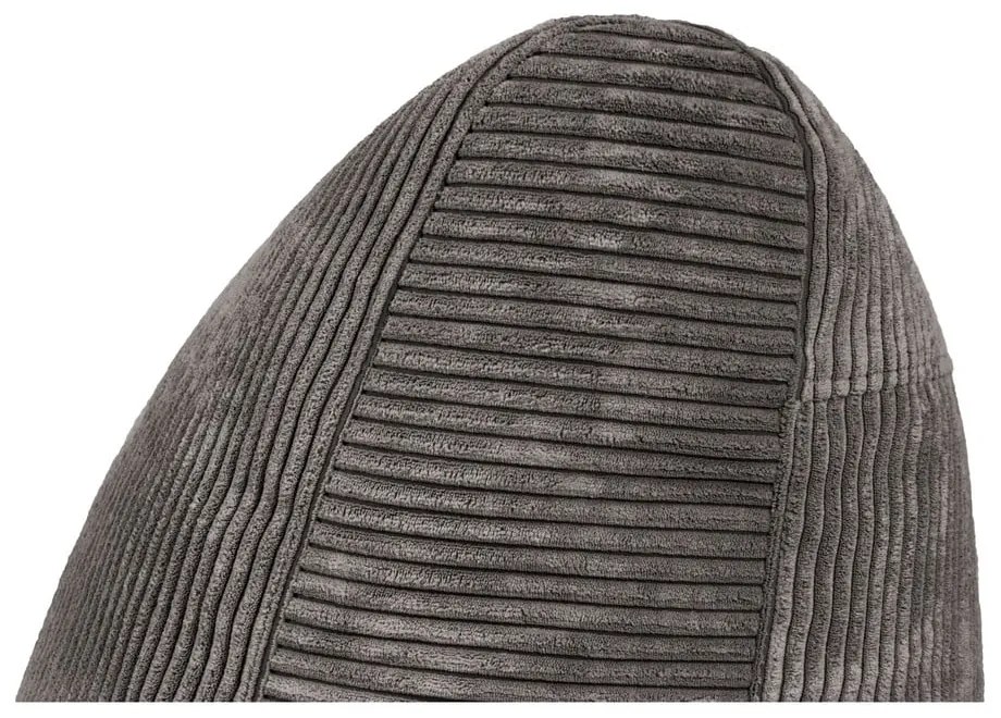 Puof a sacco grigio chiaro con rivestimento in velluto a coste Seat Lounge – SLOWDOWN