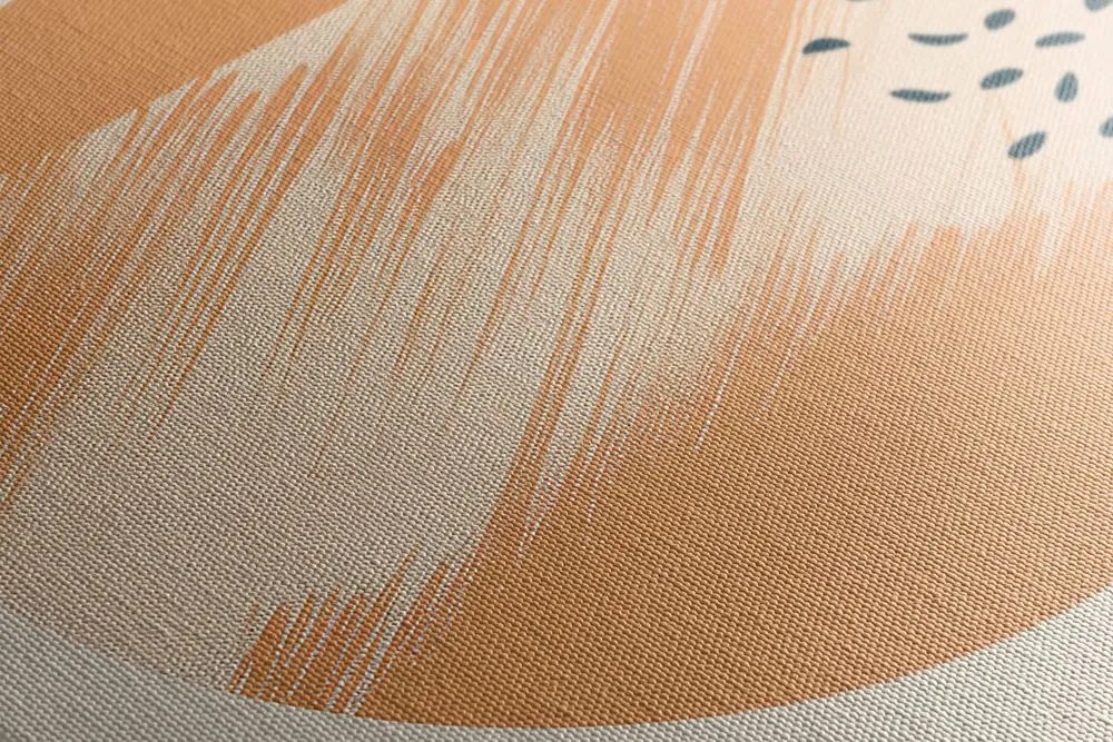 Quadro su tela – Cerchi eleganti Peach Fuzz