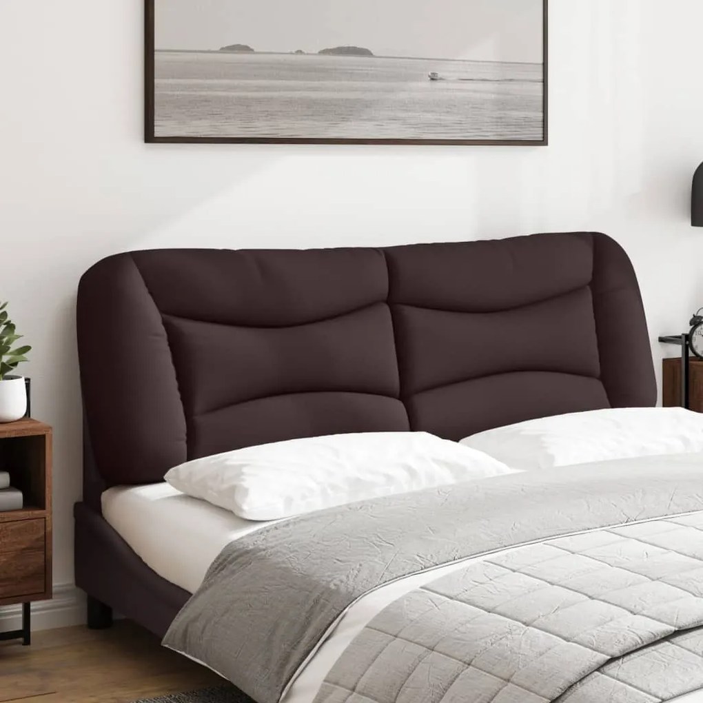 Cuscino testiera marrone scuro 160 cm in tessuto