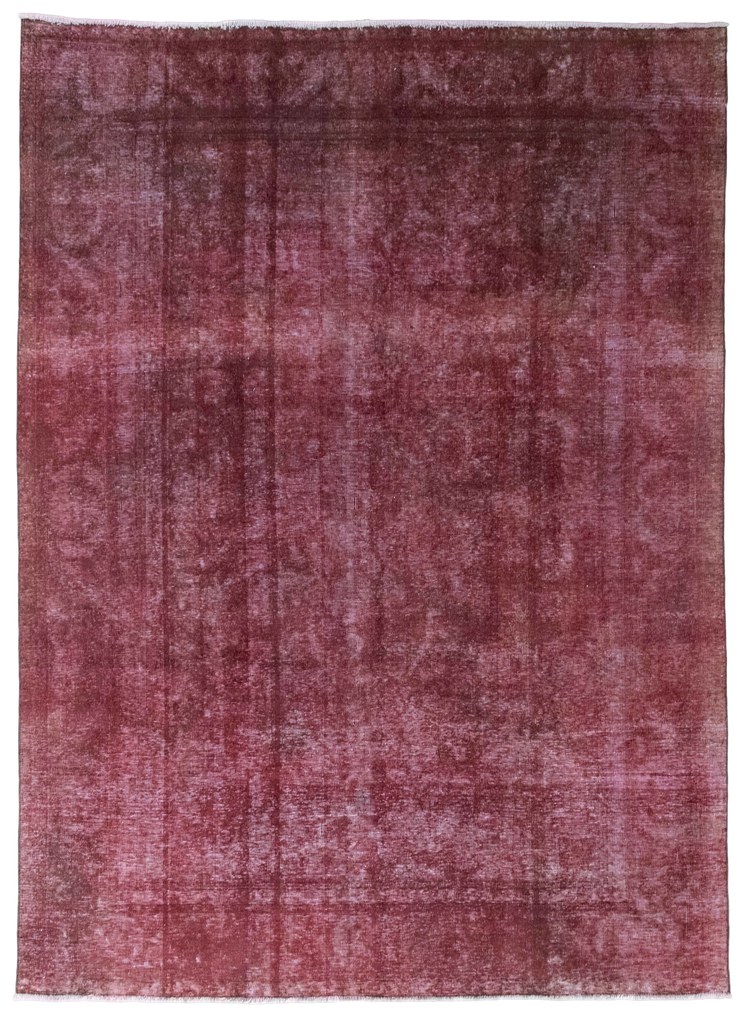 Vintage Tappeto 330x240 Rosso (Iran) Annodato A Mano