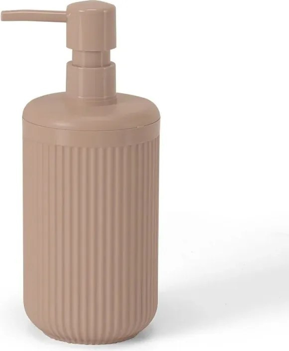 Dispenser sapone rosa in plastica rigida cannettata Arizona