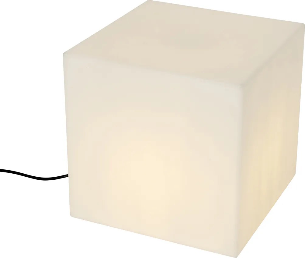 Lampada da esterno intelligente bianca quadrata 38 cm incl. LED A60 IP44 - Nura