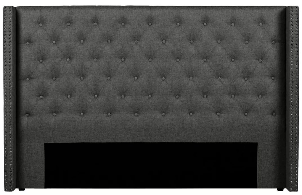 Testata letto trapuntata 190 cm Tessuto Grigio - MASSIMO
