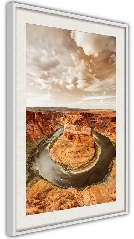 Poster  Colorado River  Cornice Quadri Cornice nera con pass-partout, Larghezza x Altezza Home decor 30x45