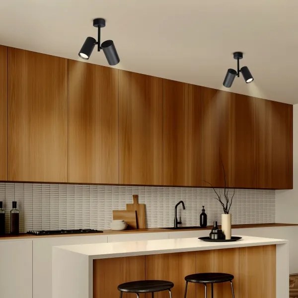 Brilagi - Faretto SELE VERTICAL 2xGU10/30W/230V nero