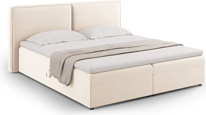 Letto Arendal Boxspring in velluto - 140x200 cm