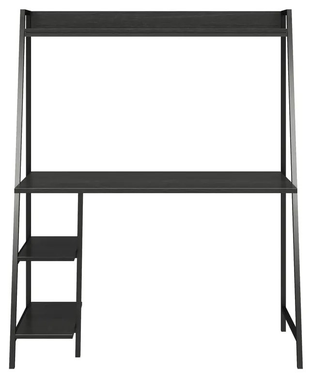 Scrivania a muro con piano effetto rovere 51x111 cm Bushwick - Novogratz