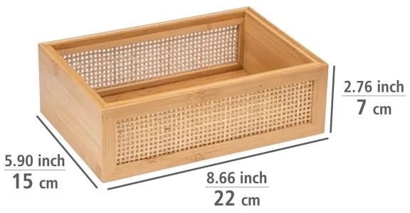 WENKO 25602100 - Vassoio per vasca ALLEGRE 22x15 cm marrone