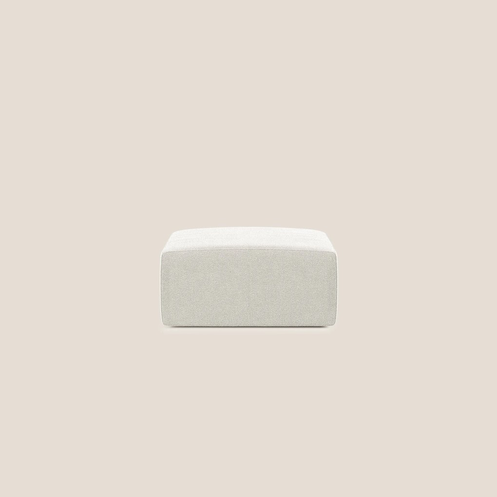 Nettuno modulo pouf in morbido tessuto bouclè T07