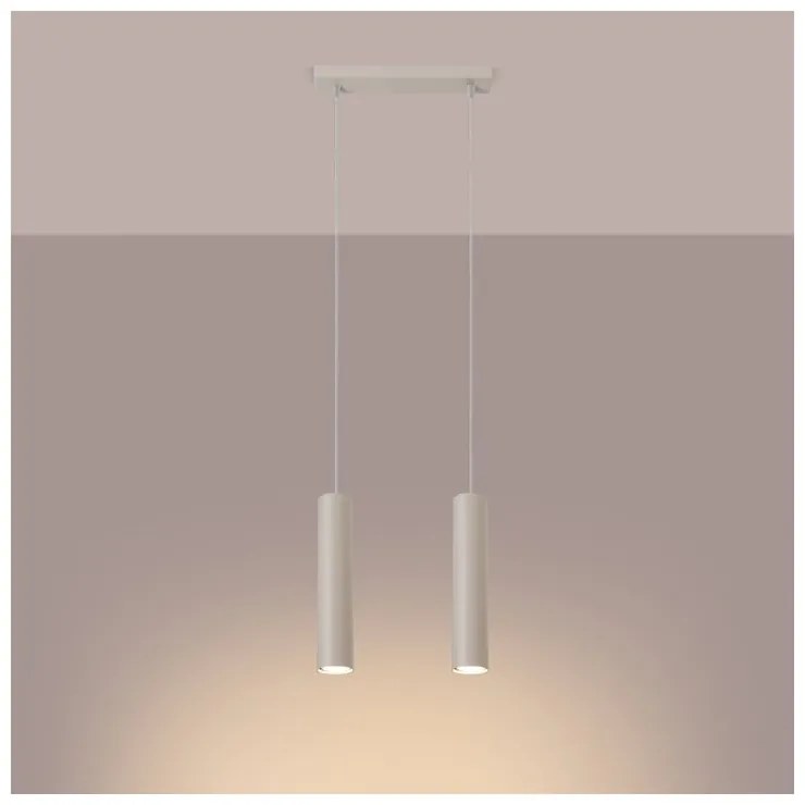 Lampadario color crema Castro – Sollux