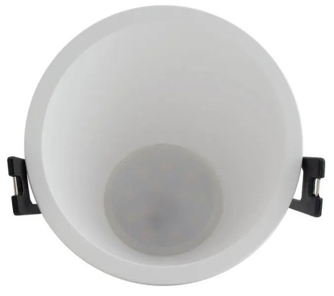 Faretto da Incasso Rotondo Policarbonato Foro Ø85mm Luce Asimmetrica per GU10